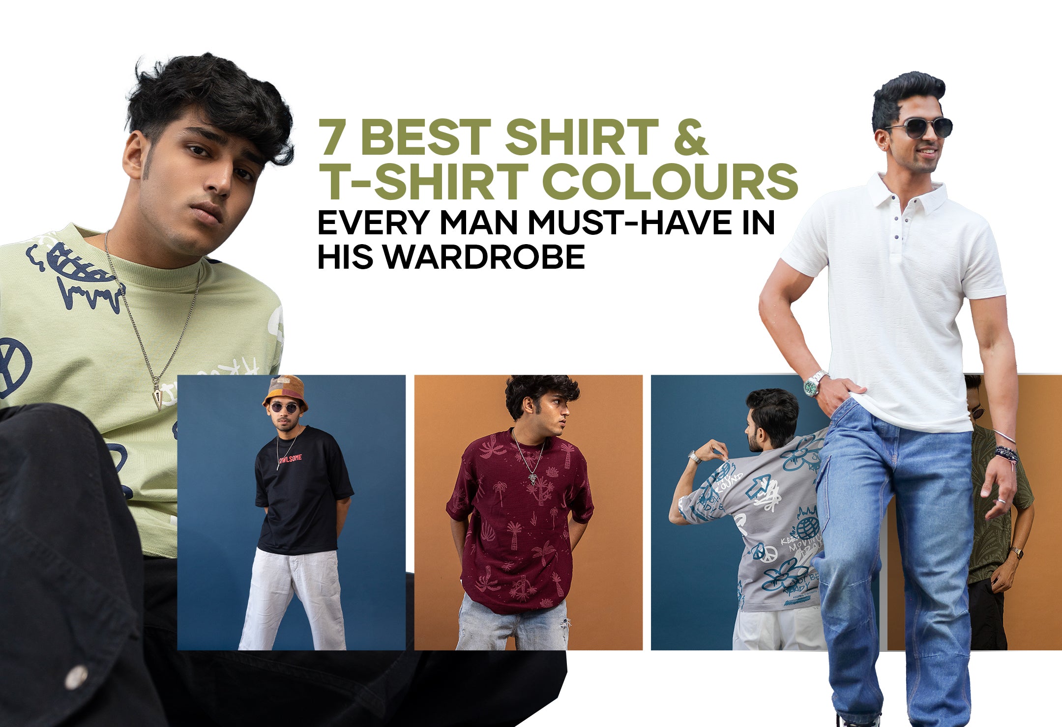 7 Best Shirt and T-shirt Colours Every Man Must-Have In His Wardrobe