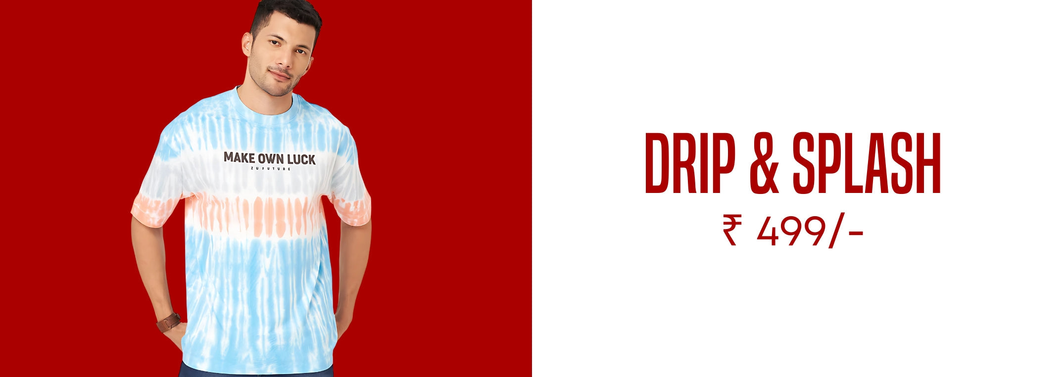 Shop Tie Dye T-shirts Online for Men - Zu Clothing