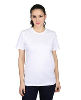 ZU Womens Cotton Solid Round Neck T-Shirt