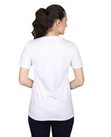 ZU Womens Cotton Solid Round Neck T-Shirt