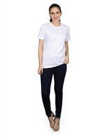 ZU Womens Cotton Solid Round Neck T-Shirt