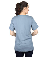 ZU Womens Cotton Solid Round Neck T-Shirt