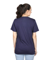 ZU Womens Cotton Solid Round Neck T-Shirt