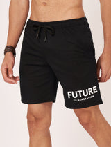 Black Half Sleeve T shirt And Shorts Co Ord Set