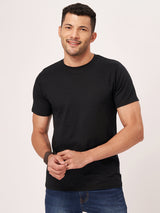 Dark Black Half Sleeve T-shirt