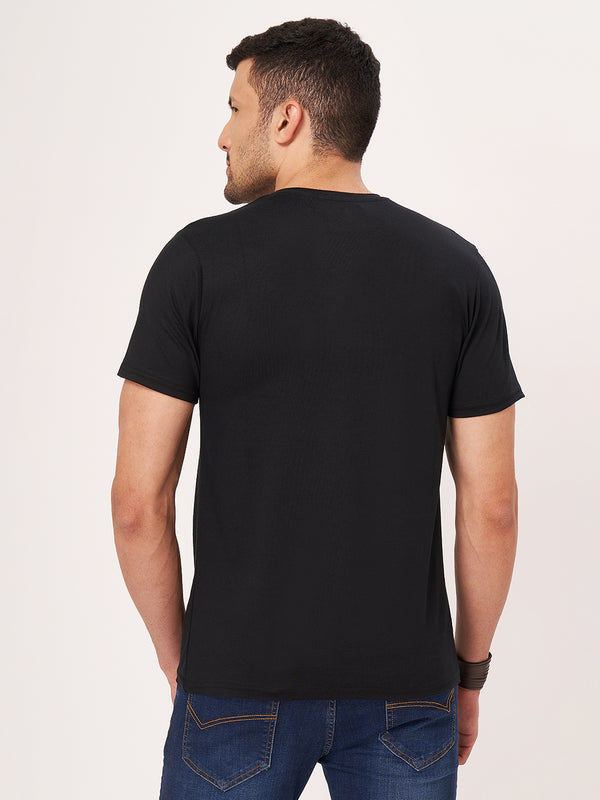 Dark Black Half Sleeve T-shirt