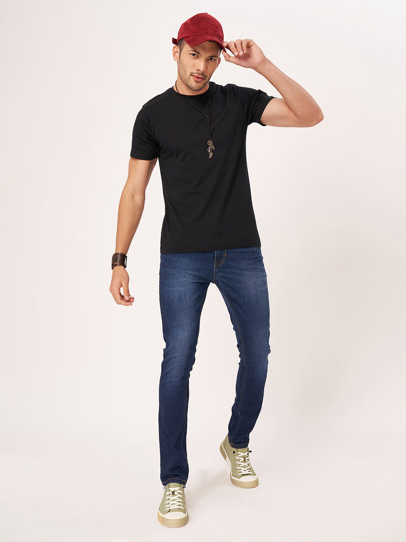 Dark Black Half Sleeve T-shirt