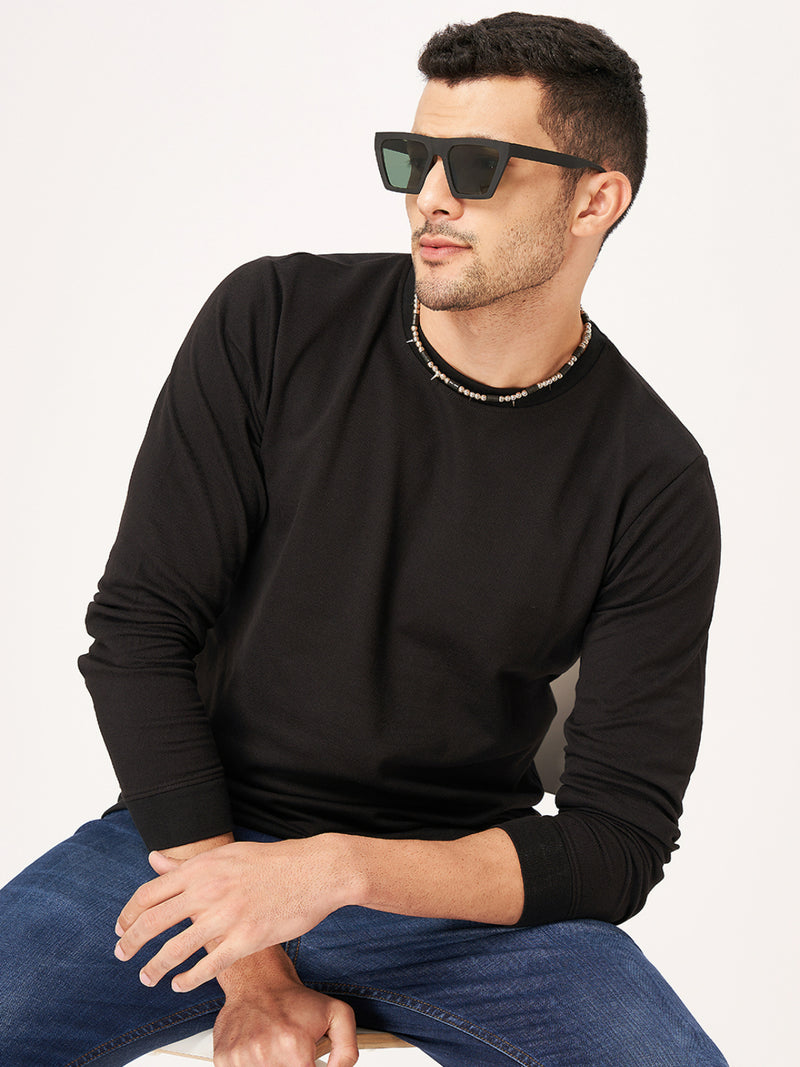 Buy Cotton Round Neck Full Sleeve T-shirt Men ZU Clothing