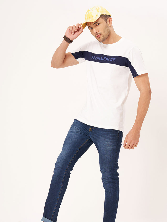 White Graphic Printed T-shirt