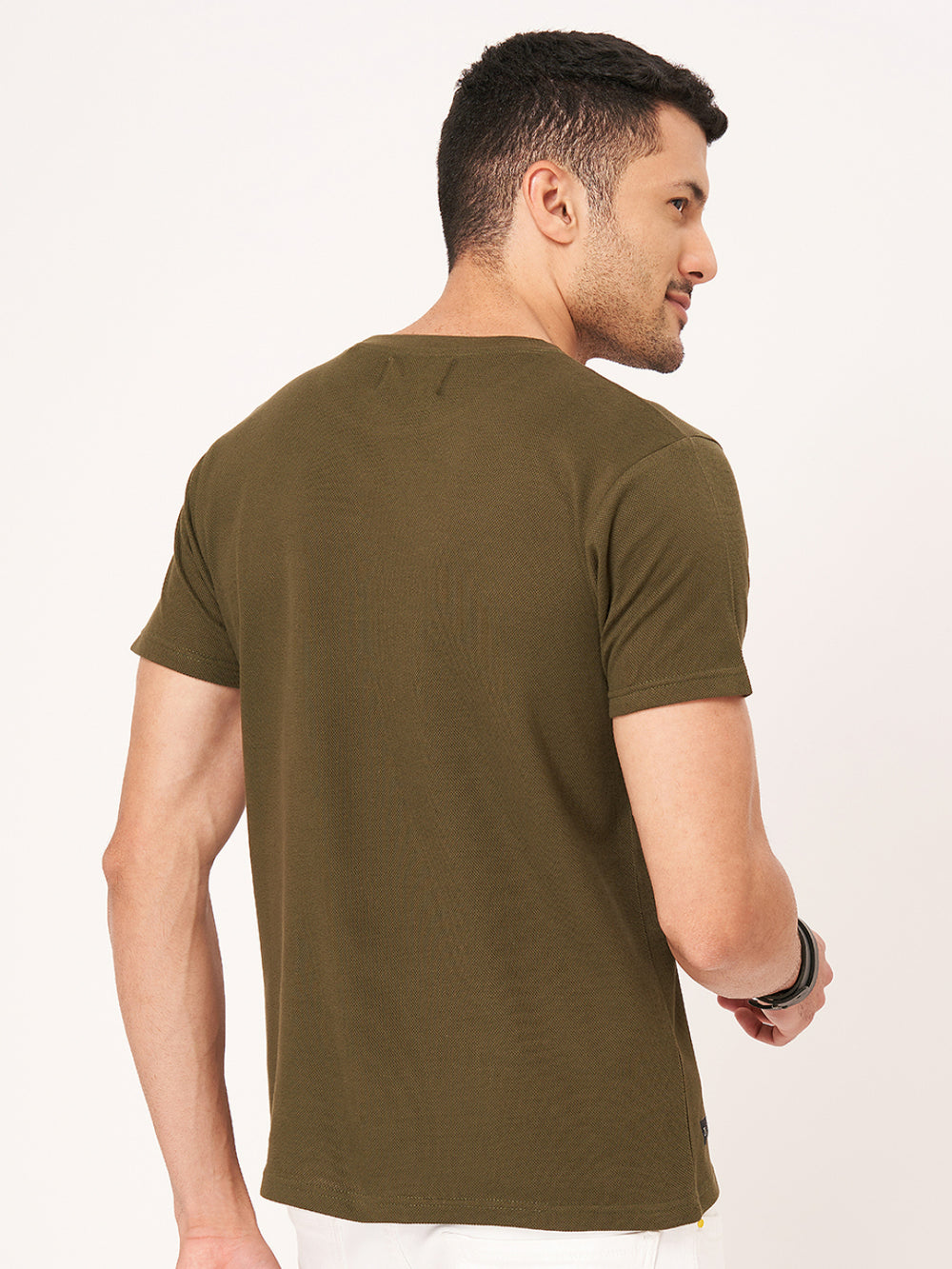 Buy Solid Round Neck Half Sleeve T-shirt | ZU Clothing