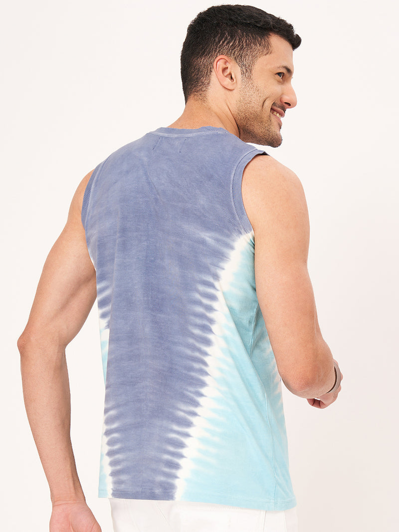 Neon Blue Printed Vest
