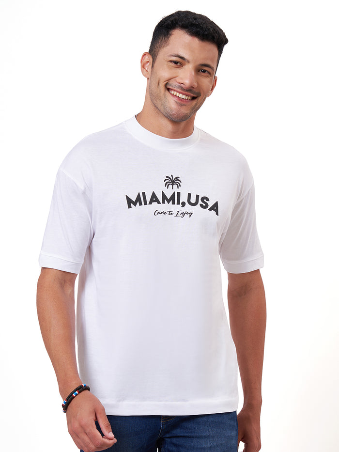 White Printed T-shirt