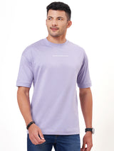 Lavender Printed Oversized T-Shirt