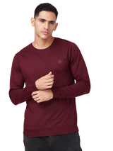 100% Cotton Round Neck Solid Regular Fit Full Sleeve Sweatshirt