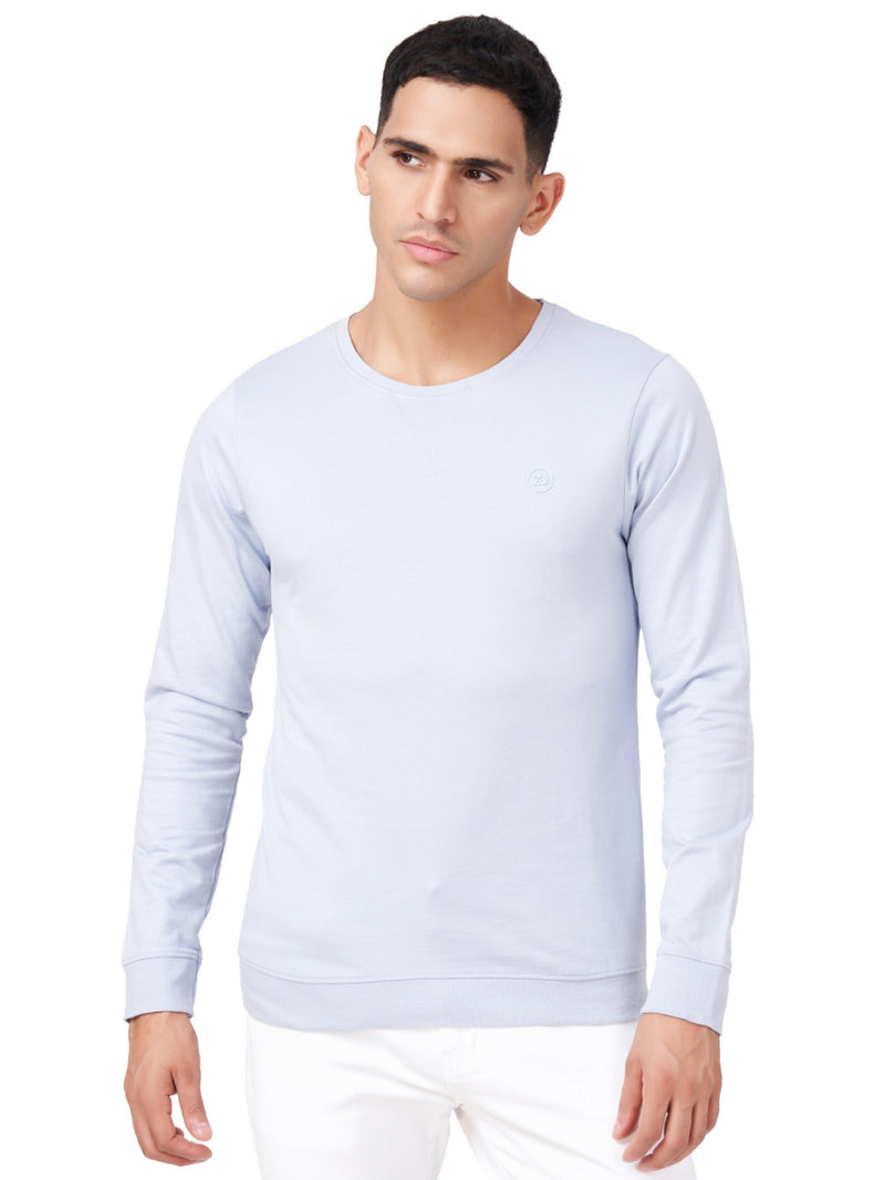 100% Cotton Round Neck Solid Regular Fit Full Sleeve Sweatshirt