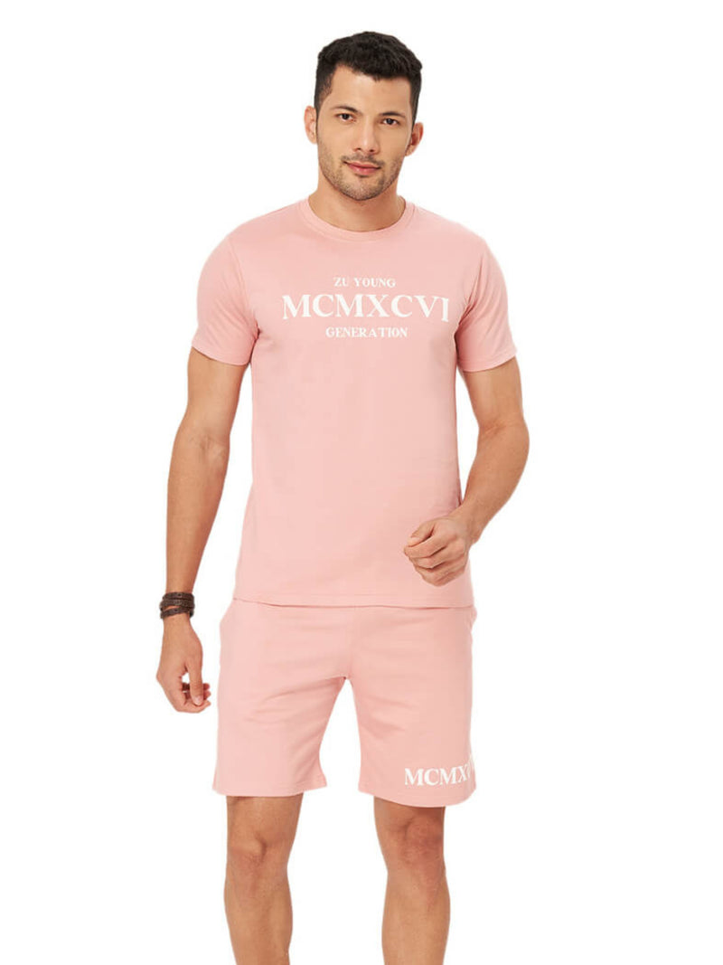 Round Neck Half Sleeve T-shirt And Shorts Co-Ord Set