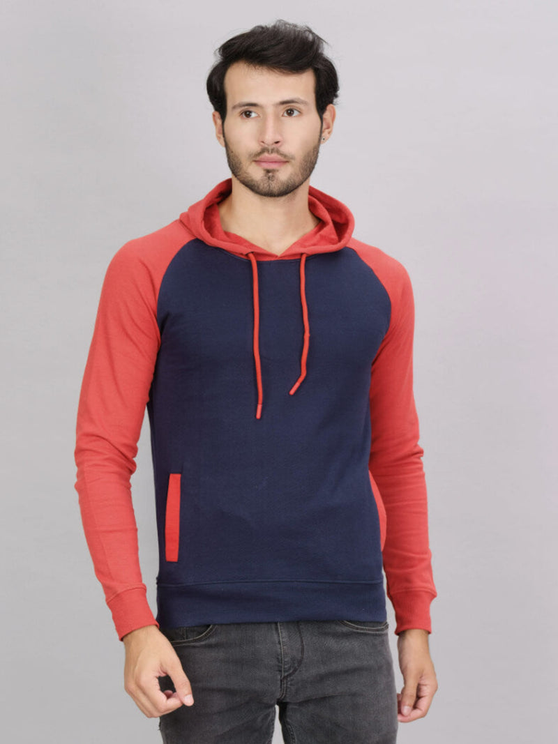 Colour Blocked Full Sleeve Hoodie