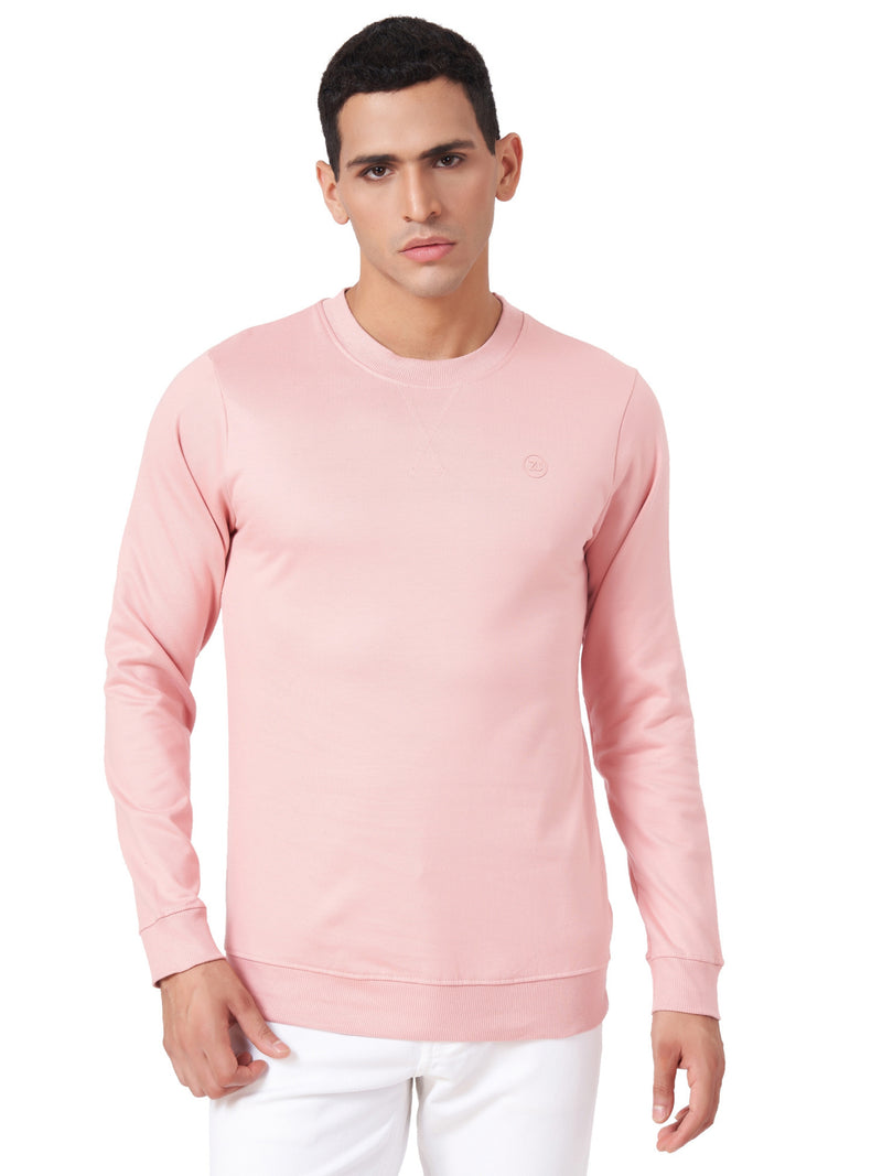 100% Cotton Round Neck Solid Regular Fit Full Sleeve Sweatshirt