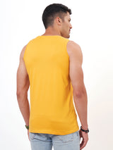 Yellow Printed Vest