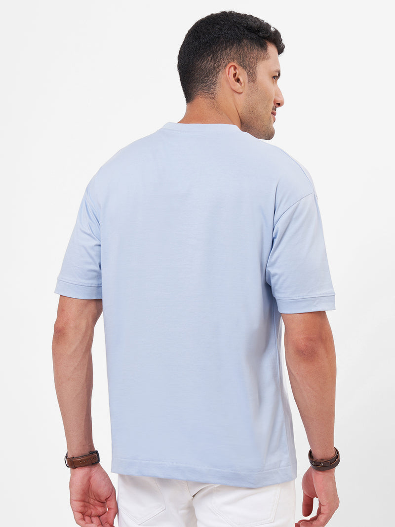 100 % Cotton Round Neck Graphic Printed Oversized Half Sleeve T shirt