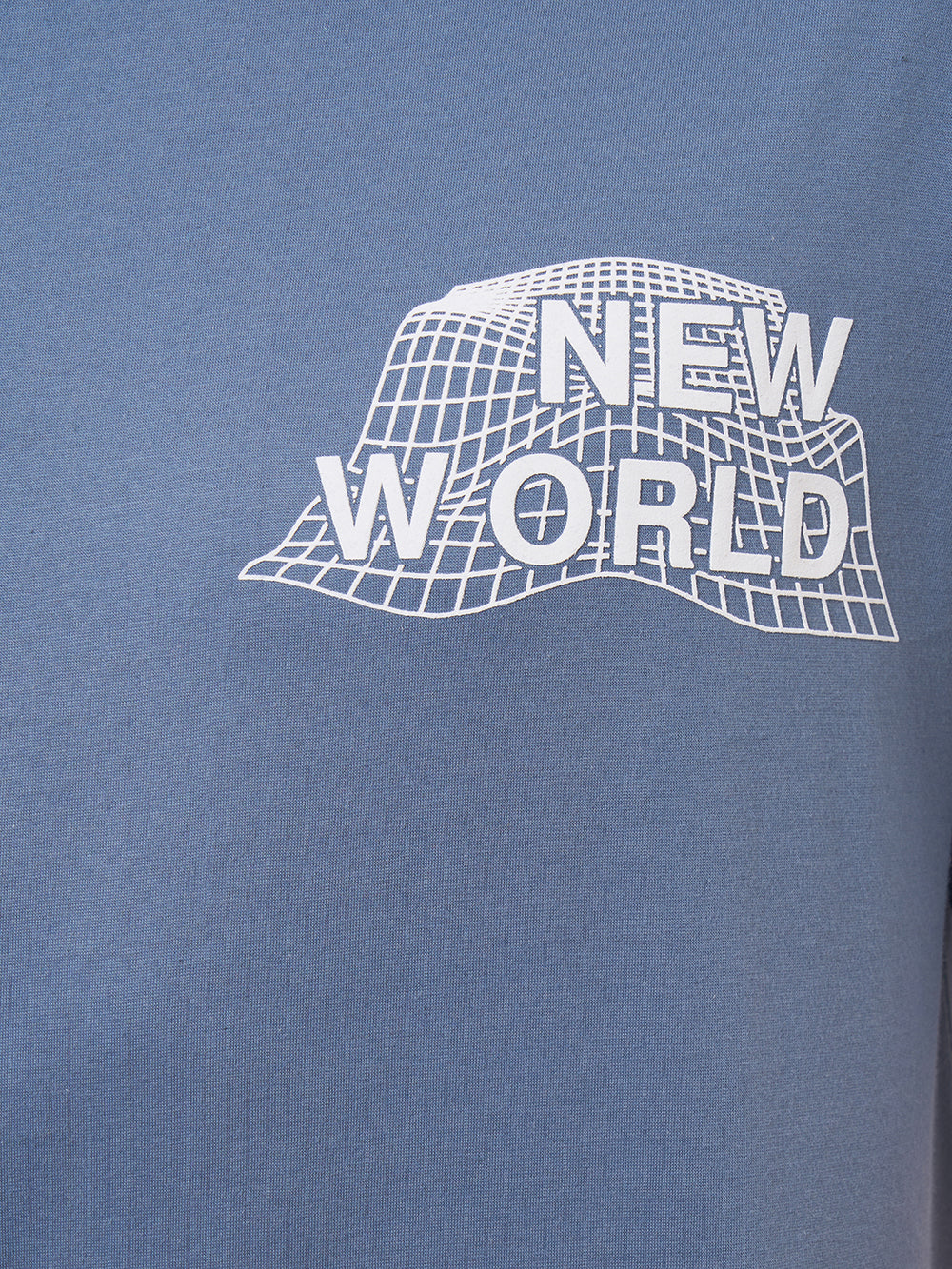 Buy Steel Blue Printed Oversized Tshirt| Zu Clothing