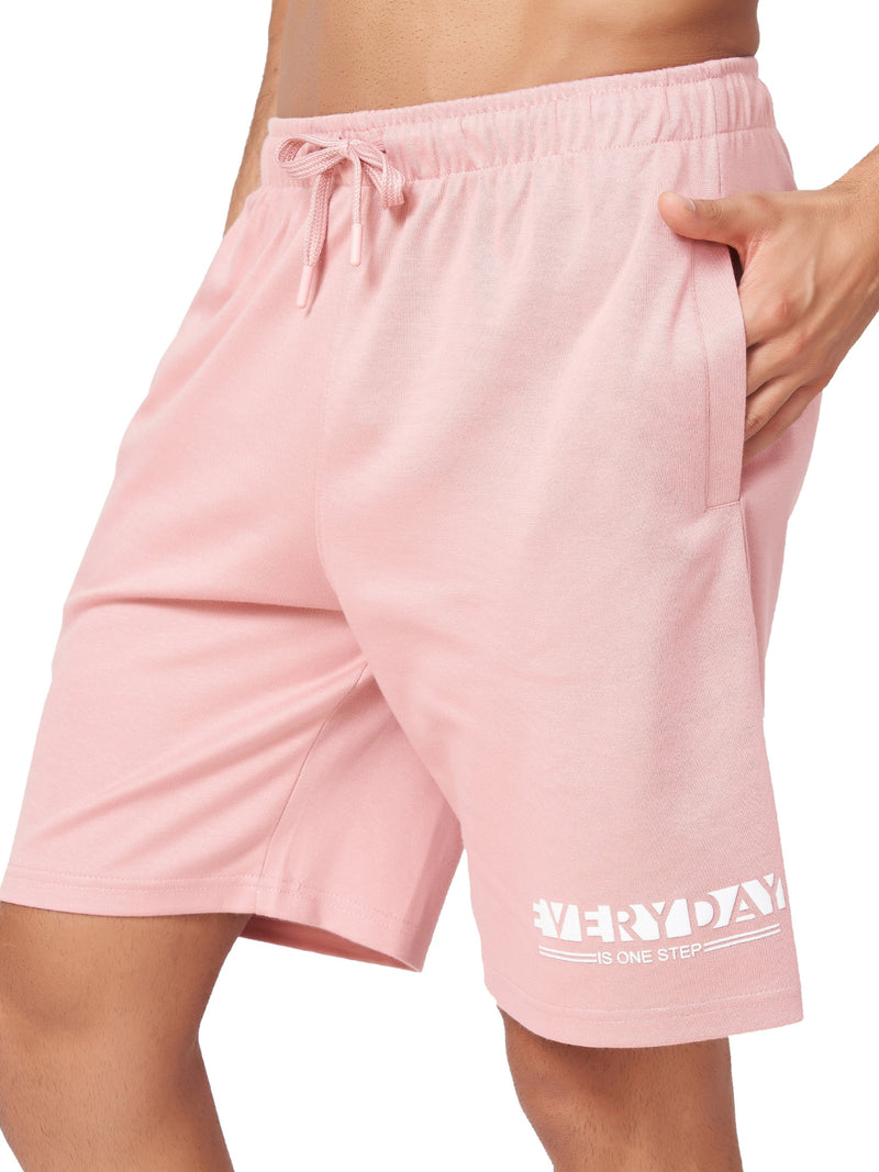 Baby Pink T-shirt And Shorts Co-Ord Set