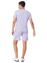 Lavender T-shirt And Shorts Co-Ord Set