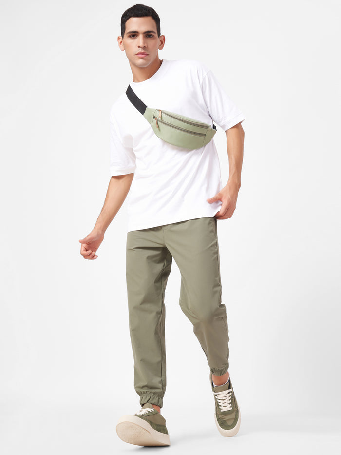 White T-shirt With Jogger