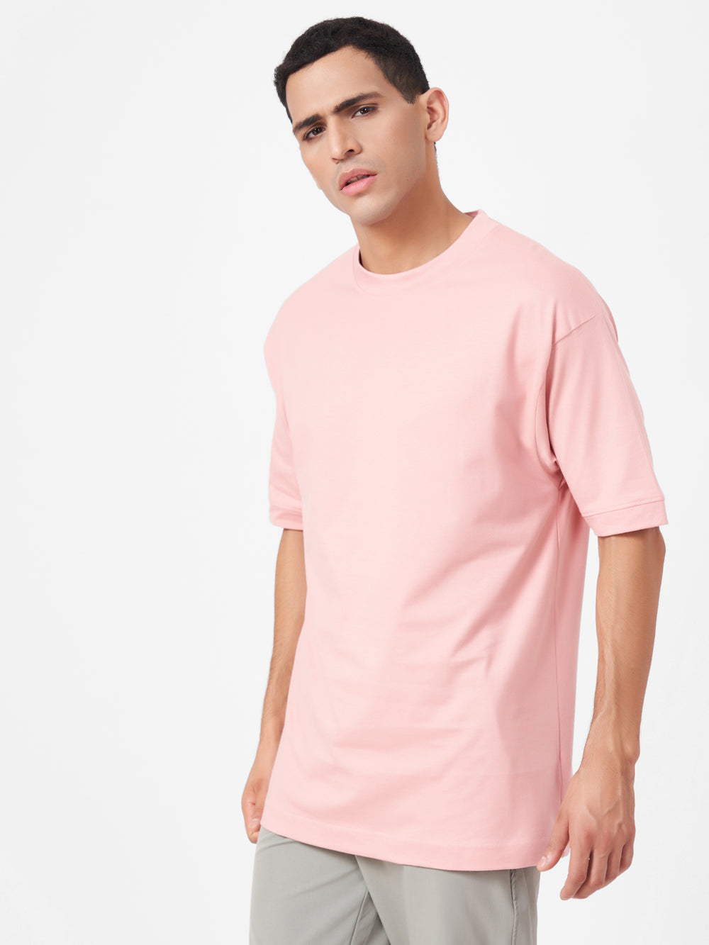 【あす楽対応】 Buy Clothing Zu | T-Shirt Oversized Sleeve Half Solid Neck Round トップス