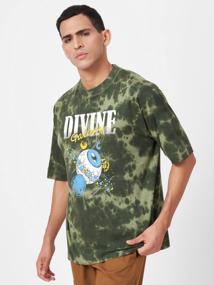 Green Tie Dye T shirt