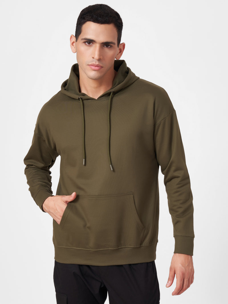 Solid Oversized Full Sleeve Hoodie