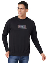 Interlock Full Sleeves Oversized Round Neck Holographic T Shirt