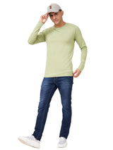 100 % Cotton Round Neck Solid Regular Full Sleeve T-Shirt