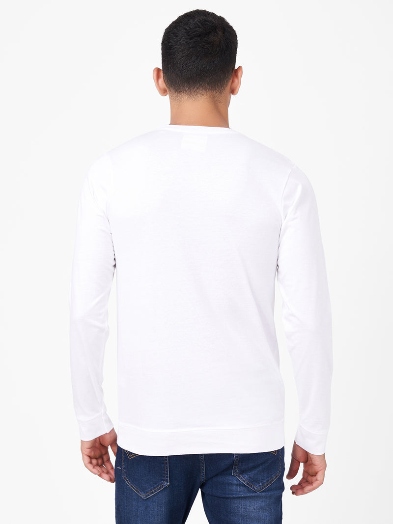 Cotton Full Sleeve Round Neck T-shirt