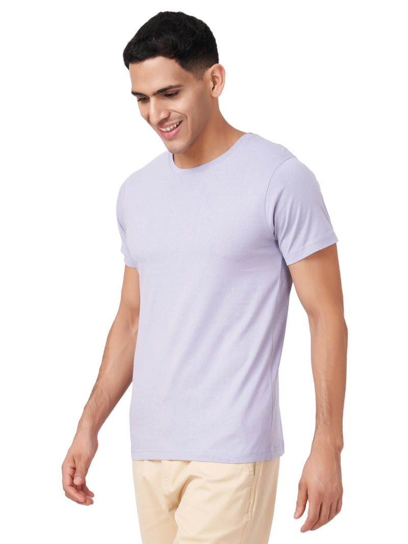 100 % Cotton Round Neck Solid Regular Half Sleeve T-Shirt