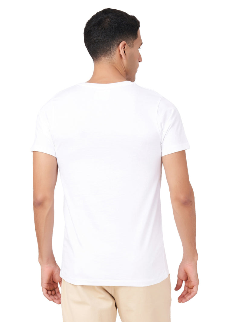 100 % Cotton Round Neck Solid Regular Half Sleeve T-Shirt
