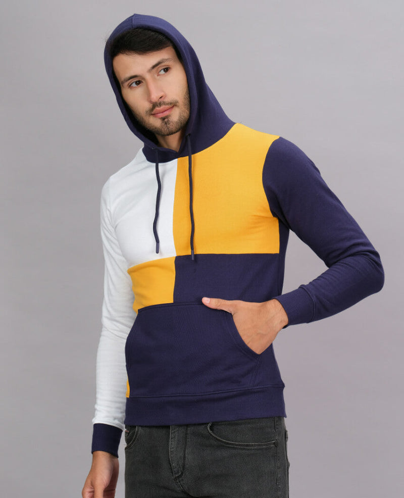 ZU Men's Full Sleeve Looper Hooded Neck Sweatshirt