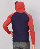 ZU Men's Full Sleeve Looper Hooded Neck Sweatshirt