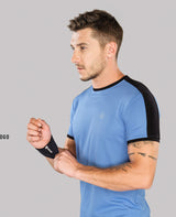 ZU Men's Half Sleeves Sports Gym T-Shirt