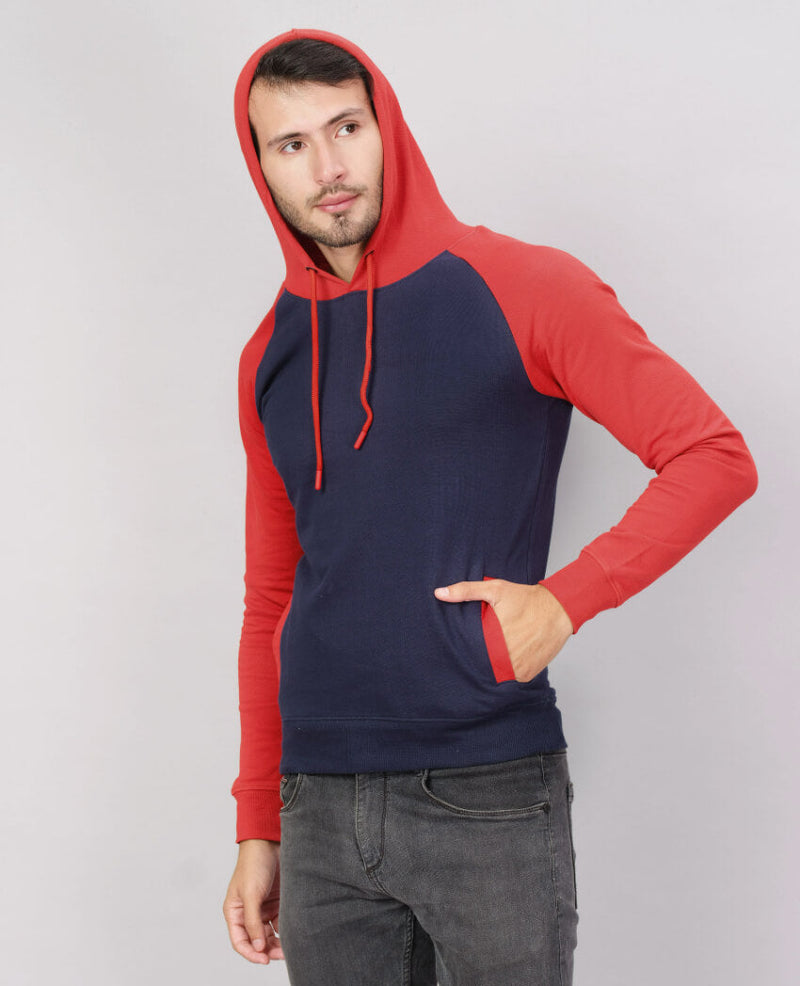 ZU Men's Full Sleeve Looper Hooded Neck Sweatshirt