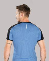 ZU Men's Half Sleeves Sports Gym T-Shirt