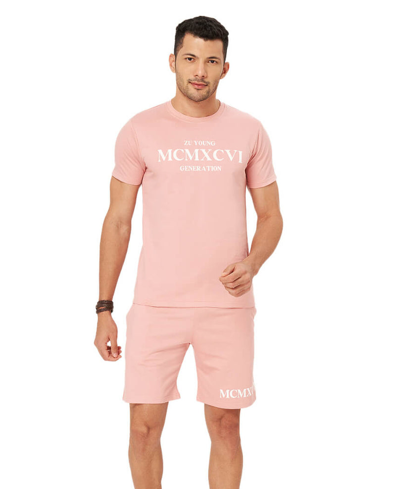 Round Neck Half Sleeve T-shirt And Shorts Co-Ord Set