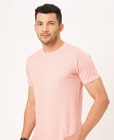ZU Men's Half Sleeves Solid T-Shirt