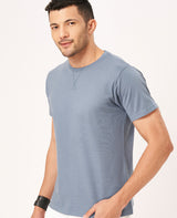 Solid Round Neck Half Sleeve T-shirt