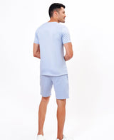 ZU Men's Half Sleeve Typography Co-ord Set