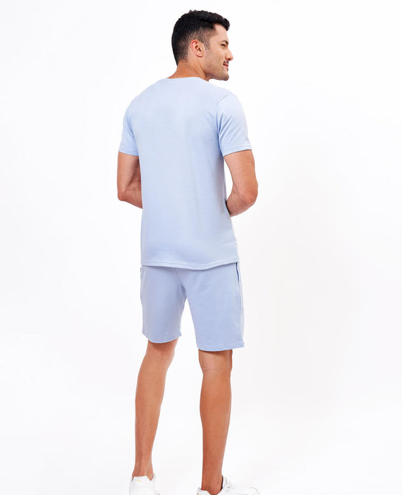 ZU Men's Half Sleeve Typography Co-ord Set