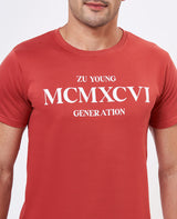 ZU Men's Half Sleeve Typography Co-ord Set